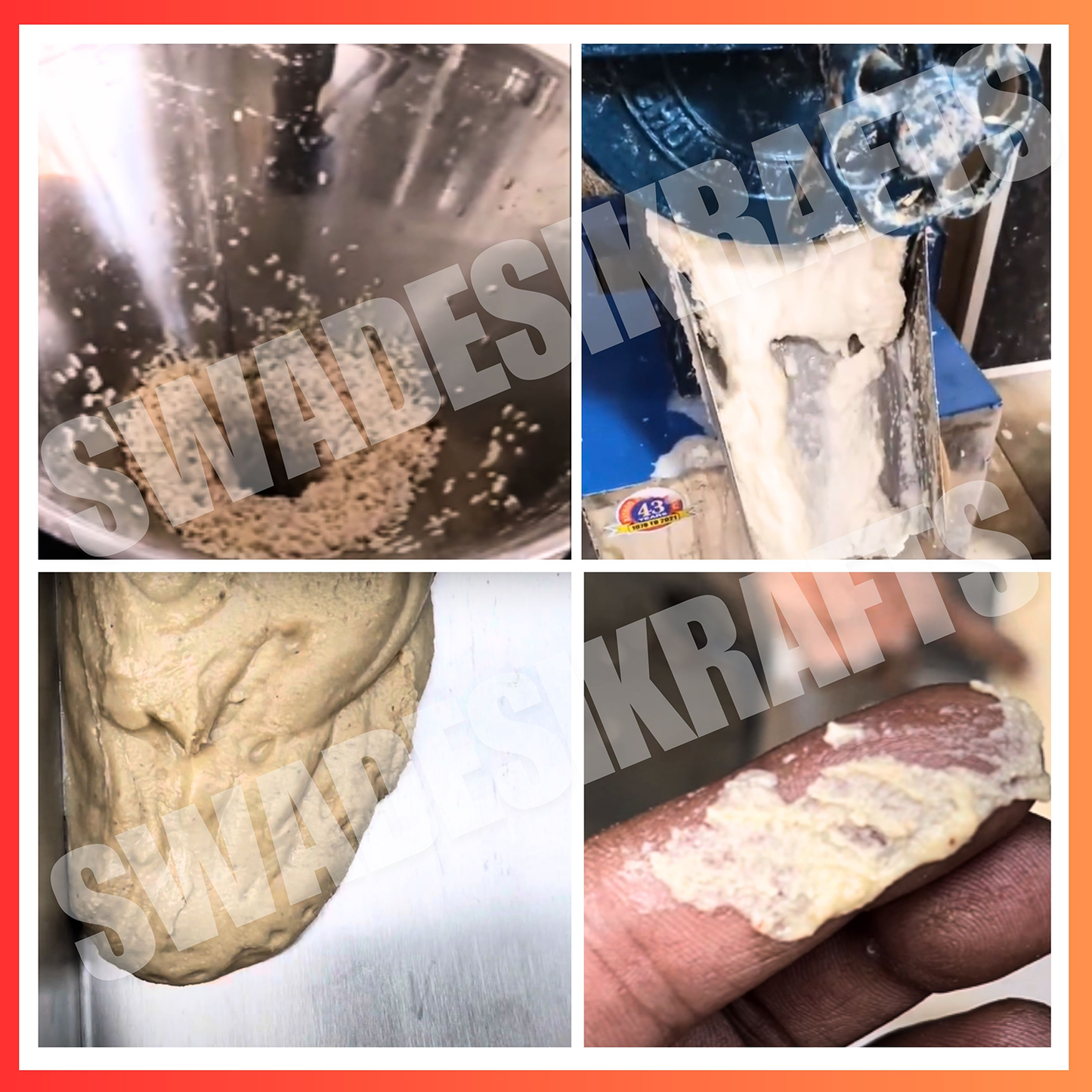 SWADESI KRAFTS Stainless Steel Kaiju Paste Making Machine with 1 HP Motor| Wet DAL Grinder Machine Capacity 25-35Kg Depend on Material Used to Make Thick Paste