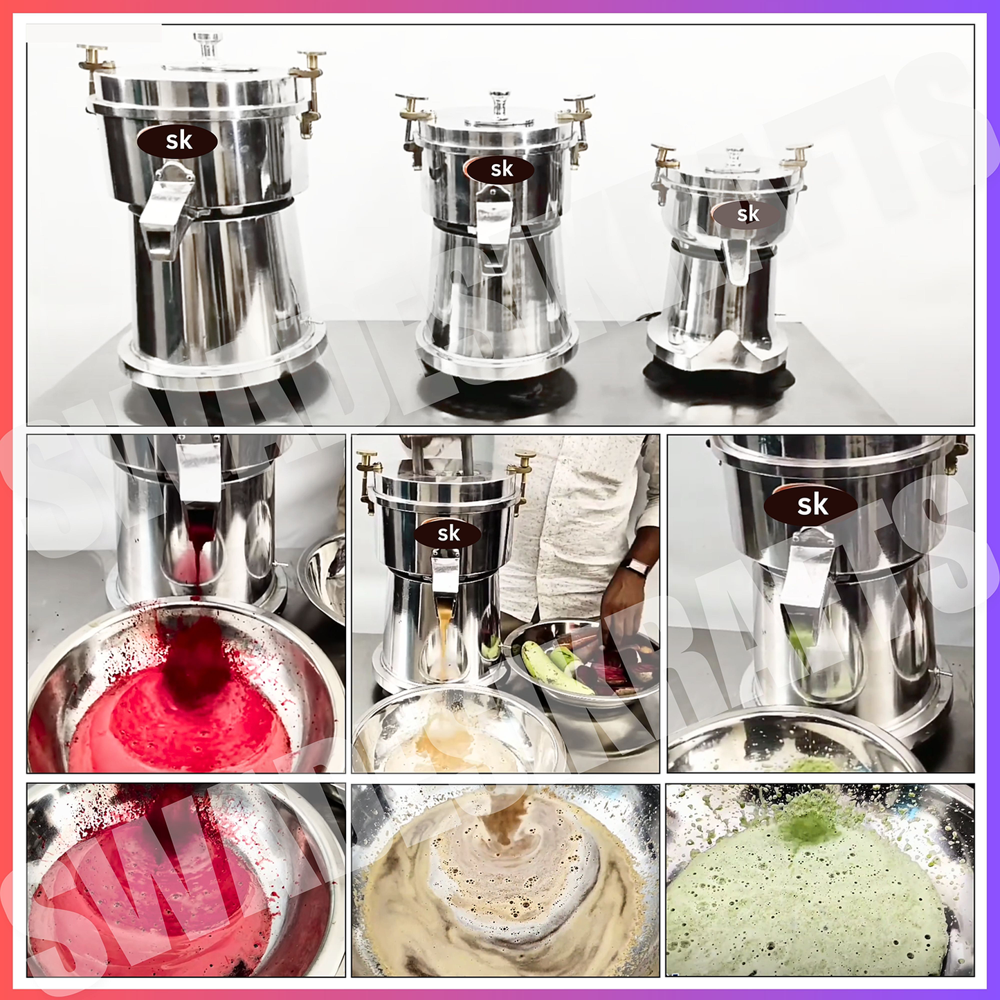 SWADESI KRAFTS Stainless Steel Carrot Juicer Machine Electric With 0.16-Hp Motor | Vegetable Juicer Machine For Home Capacity Is 3-4 Glass/Batch (ss)