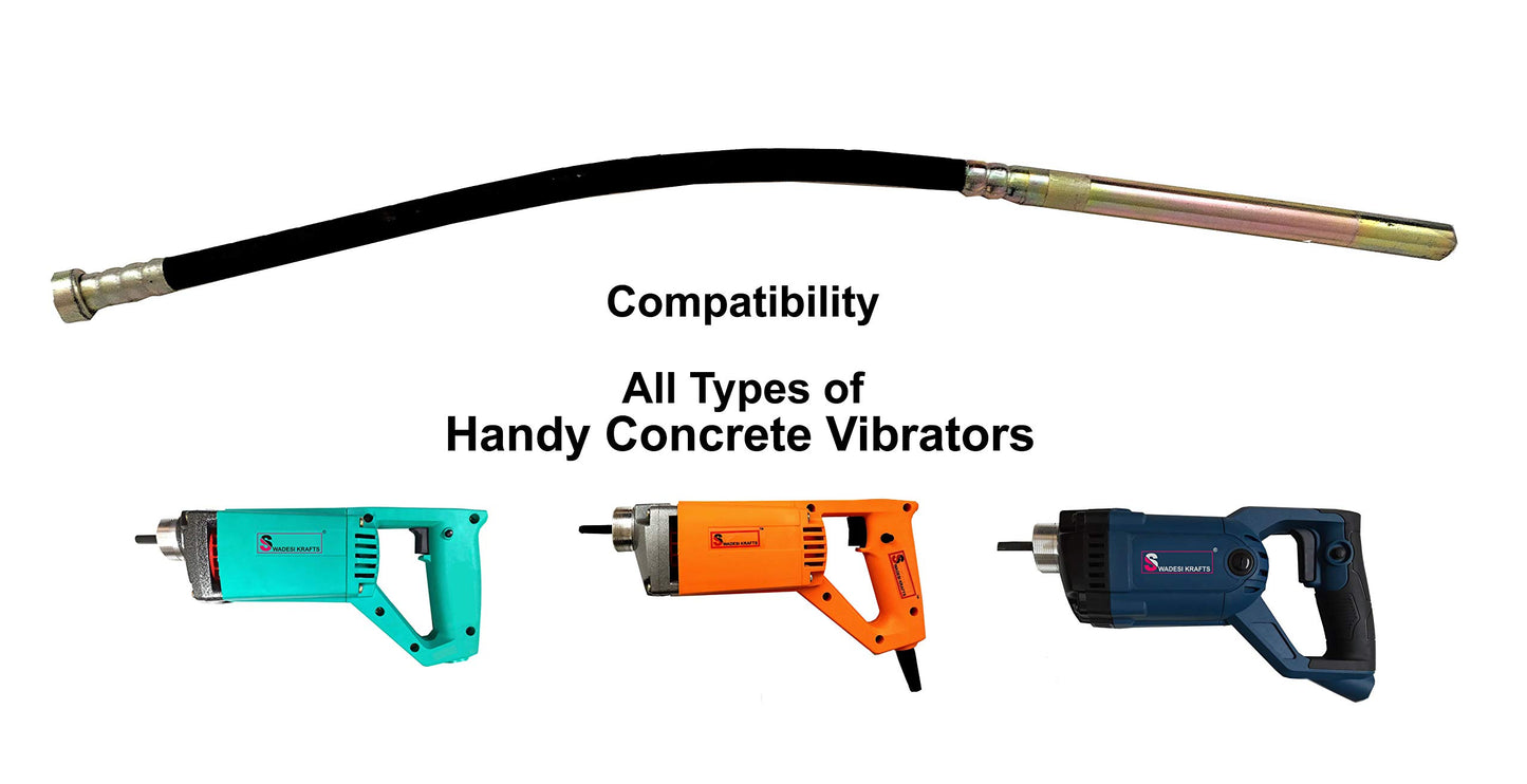 SWADESI KRAFTS 1250-WATT Concrete Vibratoriron Machine With 1.5 Mtr Needle | Electric Concrete Vibrator 13000rpm