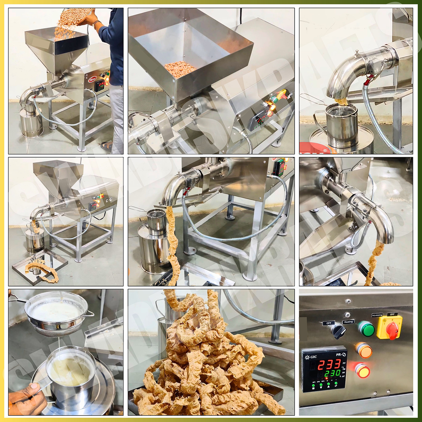 SWADESI KRAFTS Oil Pressing Machine Stainless Steel 202 Body 2000-Watt Motor Single Phase Oil Pressing Machine for Home Size 41”X22”X48” Inch (LXWXH) Used for Pressing of Peanut, Almond Oil