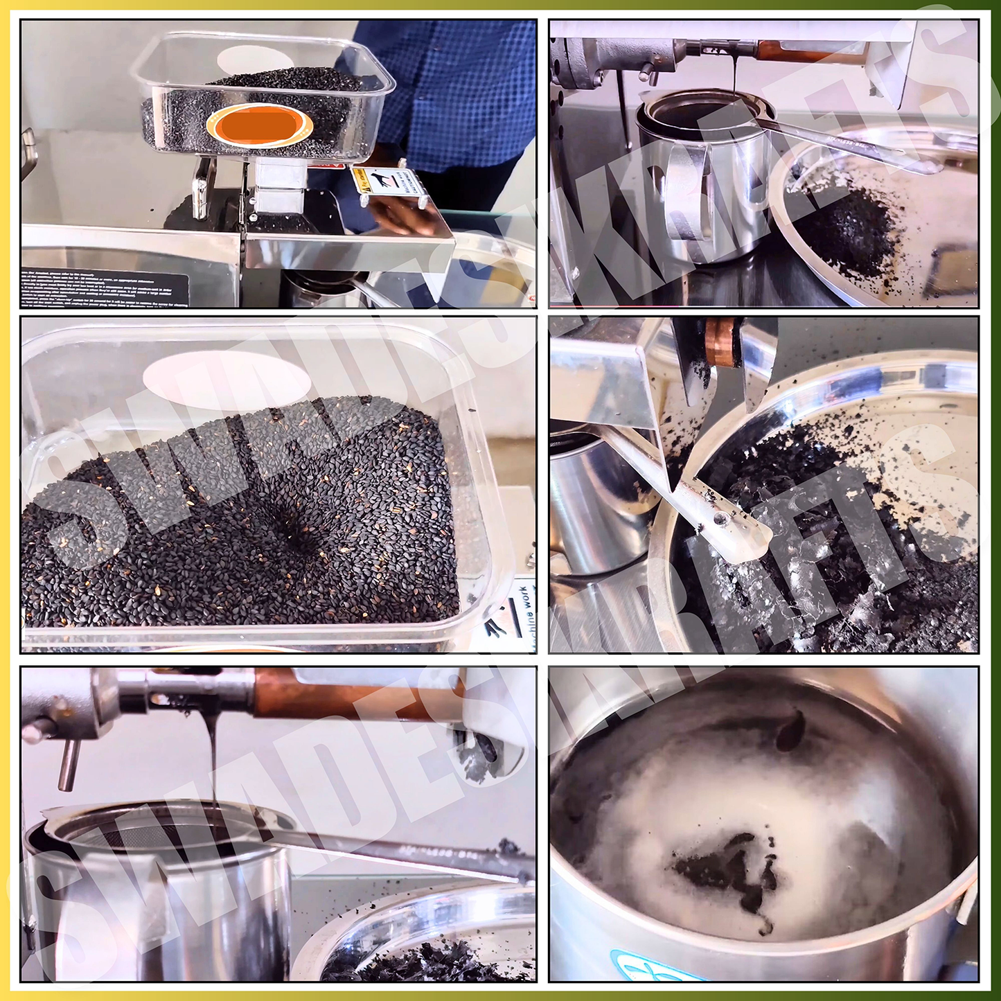 SWADESI KRAFTS Oil Pressing Machine Stainless Steel 202 Body 400-Watt Motor Single Phase Oil Pressing Machine for Home Size 18”X7”X13” Inch (LXWXH) Used for Pressing of Peanut, Almond Oil