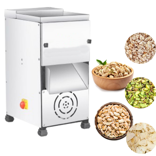 SWADESI KRAFTS Stainless Steel Dry Fruit Slicer Machine with 1hp Copper Motor | Dry Fruit Cutter Machine Output 25-30kg per Hour | 2 die (1 Slice + 1 Power) Used for Dry Fruit for Sweet