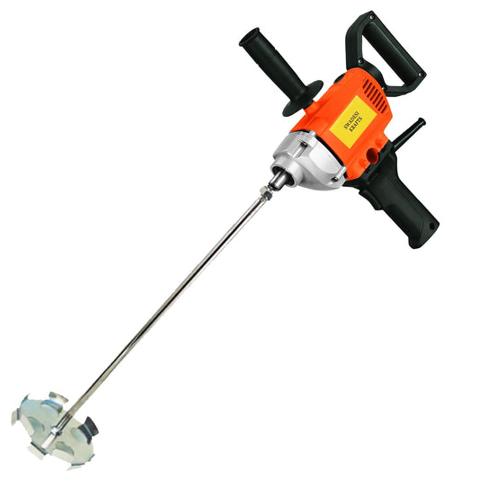 Swadesi krafts paint mixer machine blends mixture quickly and removes lumps painter tool, 1250 watt copper winded motor and crome-plated iron rod A6