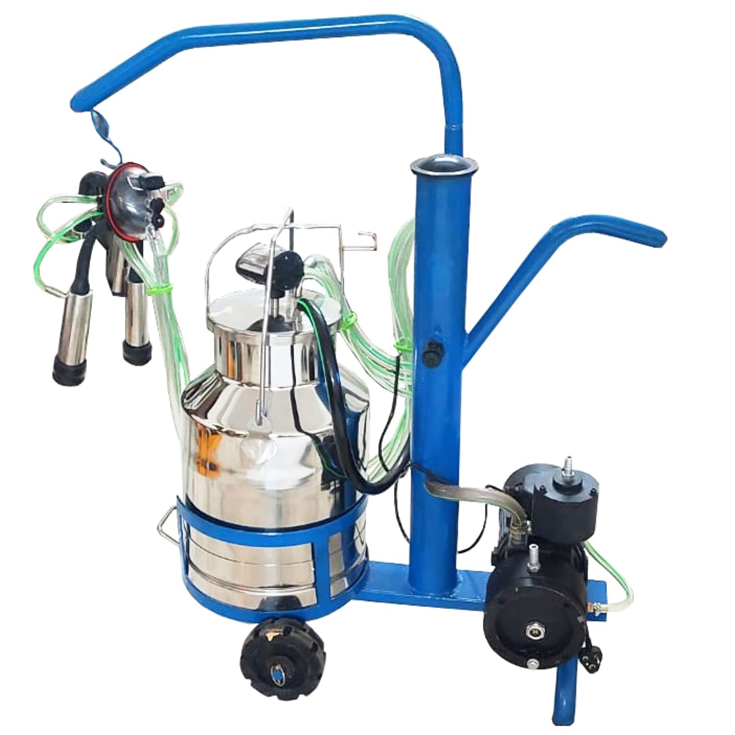 SWADESI KRAFTS 300LPM Buffalo & Cow Milking Machine for Cow Dairy with 1hp Motor (1 Cow Milking 4-5 Minutes) (Compatible with All Cow & Buffalos)