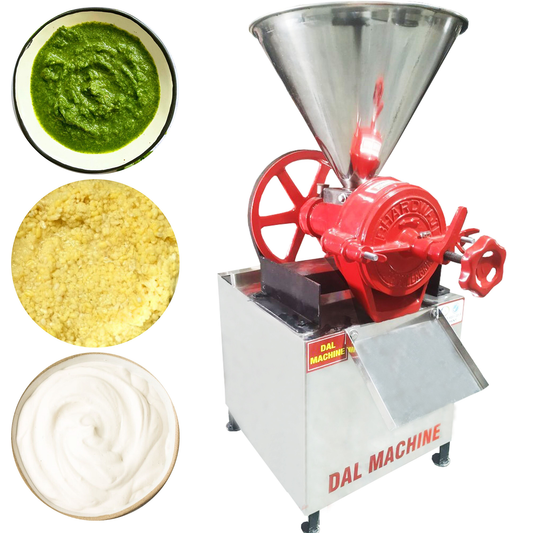 SWADESI KRAFTS Stainless Steel Kaiju Paste Making Machine with 1 HP Motor| Wet DAL Grinder Machine Capacity 35-50Kg Depend on Material Used to Make Thick Paste