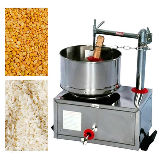 Swadesi Krafts 3ltr Stainless Steel Wet Grinder Machine with 0.25-Hp Motor for Kitchen | Hotel | Restaurant (Commercial Use Only) to Wet Dal, Rice, Dosa, Idle