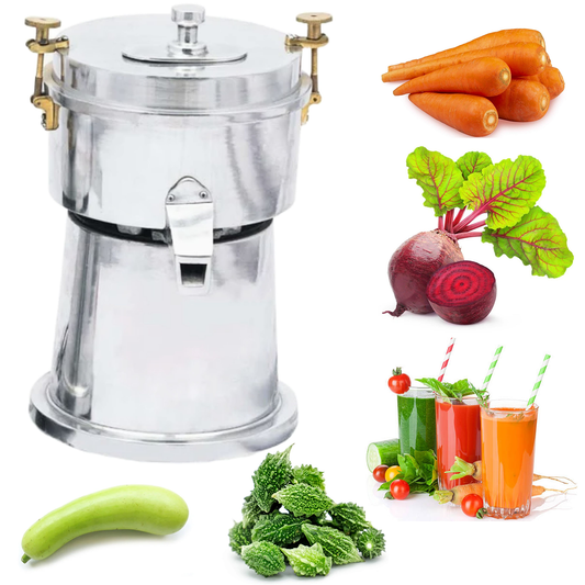 SWADESI KRAFTS Aluminium Carrot Juicer Machine Electric With 0.25-Hp Motor | Vegetable Juicer Machine For Home Capacity Is 4 Glass/Batch (medium)