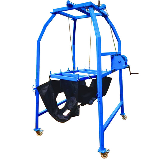 SWADESI KRAFTS Cow Lifting Machine Full Set Weight Capacity up to 1000kg | Animal Lifting Machine for cow with Heavy Duty Gearbox A2