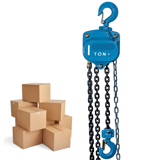 SWADESI KRAFTS P-Series Chain Pulley Block 1ton Capacity Heavy Duty Single Fall Working Height 3meter Manual Hand Chain 5mm Load Chain 6mm Chain Block For Material Movement Hand Operating Chain Block