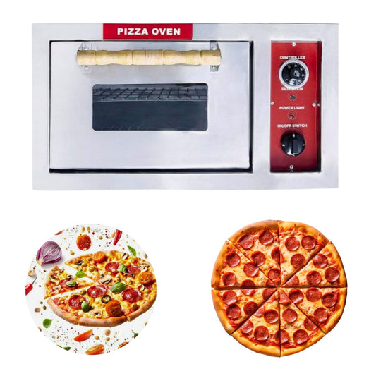 SWADESI KRAFTS stainless steel 202 pizza oven commercial use with 3500 watts, 12” x 18” inch, 6 pizza – 8-inch, best pizza oven size 16”x30” inch (LXW) and 18” inch height, its use crispy up pizza