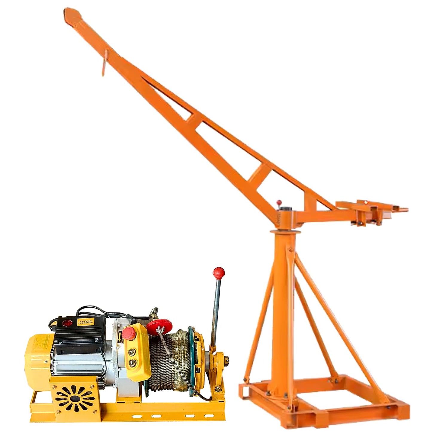 SWADESI KRAFTS Electric Mini Lifting Crane with 4HP Electric Motor |8mm Wire Thickness | 40 Meter Length of the Wire and 53-55kg Frame | Mini Crane Scale 500kg