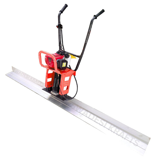 Electric Concrete Screed Vibrator Machine with 1.3HP Engine | 4 Mtr Concrete Surface Leveling Tool | Portable Power Screed for Road, Slab & Floor Finishing | Heavy Duty Construction Equipment