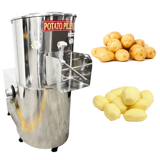 SWADESI KRAFTS 5KG Automatic Potato Peeler Machine Electric Comes with 0.5-HP Motor Peel Potatoes, Beet Roots | Electric Peller for Vegetable Capacity 100-150kg/HR. A2