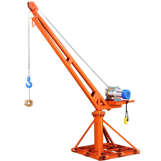 SWADESI KRAFTS Electric Mini Lifting Crane with 4HP Electric Motor |8mm Wire Thickness|40 Meter Length of the Wire and 85-95kg Frame | Mini Crane Scale 500kg