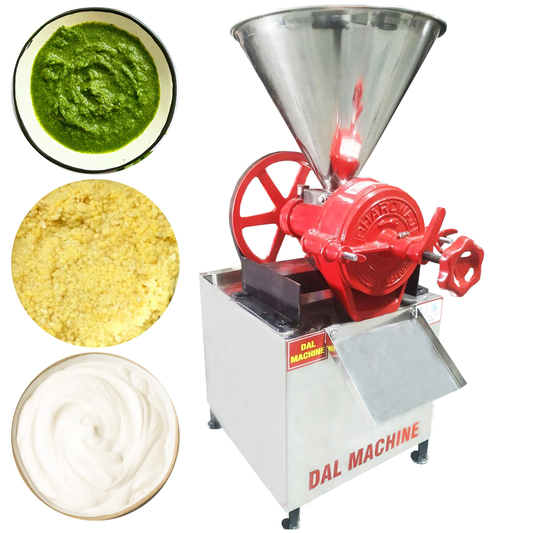 SWADESI KRAFTS Stainless Steel Kaiju Paste Making Machine with 3 HP Motor| Wet DAL Grinder Machine Capacity 50-70Kg Depend on Material Used to Make Thick Paste