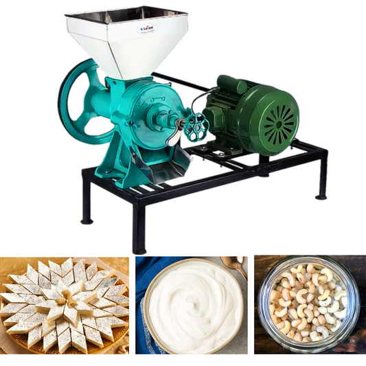 SWADESI KRAFTS Stainless Steel Kaiju Paste Making Machine with 1 HP Motor| Wet DAL Grinder Machine Capacity 25-35Kg Depend on Material Used to Make Thick Paste
