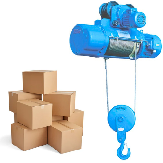 SWADESI KRAFTS CD 3Ton 12mm 9Mtr Wire Rope Hoist for Material Handling 7.5hp Main Motor three Phase | Winch Construction Mini Hoist 100% CT Copper Motor 1HP (Left & Right AND Up & Down)