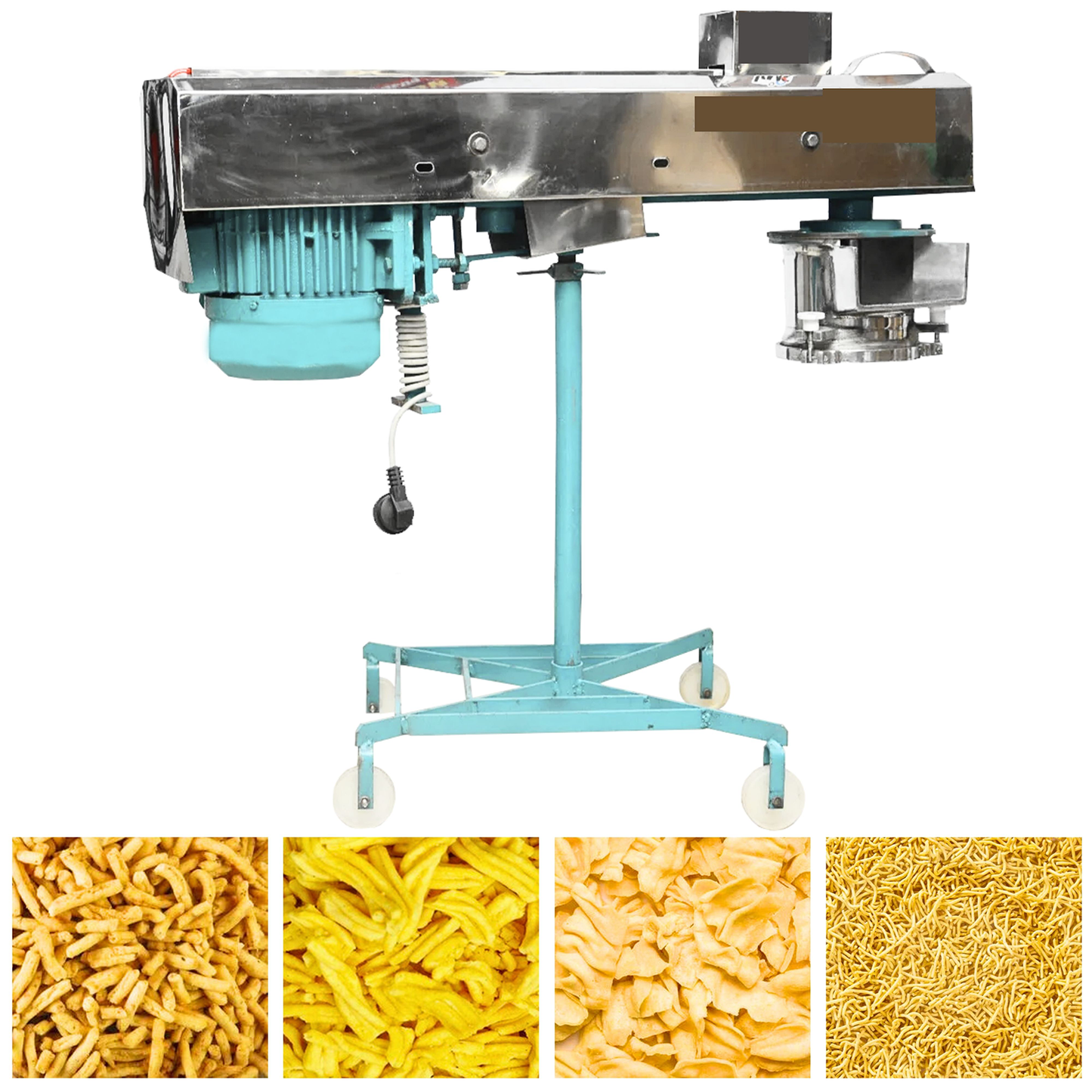 SWADESI KRAFTS Namkeen Making Machine for Business 7 inch Diemeter | Sev Maker Machine Electric Capacity 60-70kg/HR | Copper Motor 0.5HP 1440Rpm A1