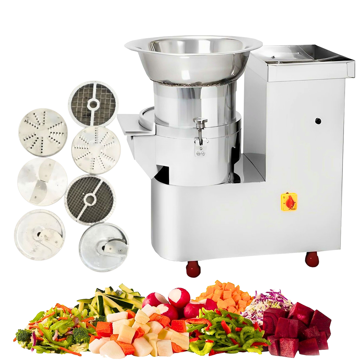Swadesi Krafts Stainless Automatic Vegetable cutting Machine for Kitchen with 2hp Motor |Salad Vegetable Cutter for Hotel Capacity- 600KG/Hr A3
