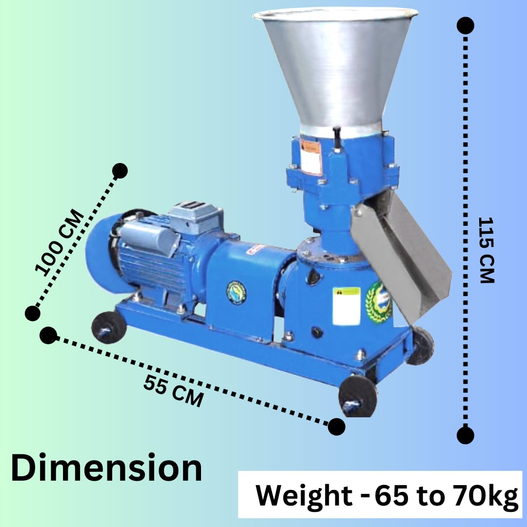 SWADESI KRAFTS 4 HP Pellet Machine for Animal Feed Single Phase Copper Motor 5mm (Cattle, Chicken, Fish, Fig, Goat) b2