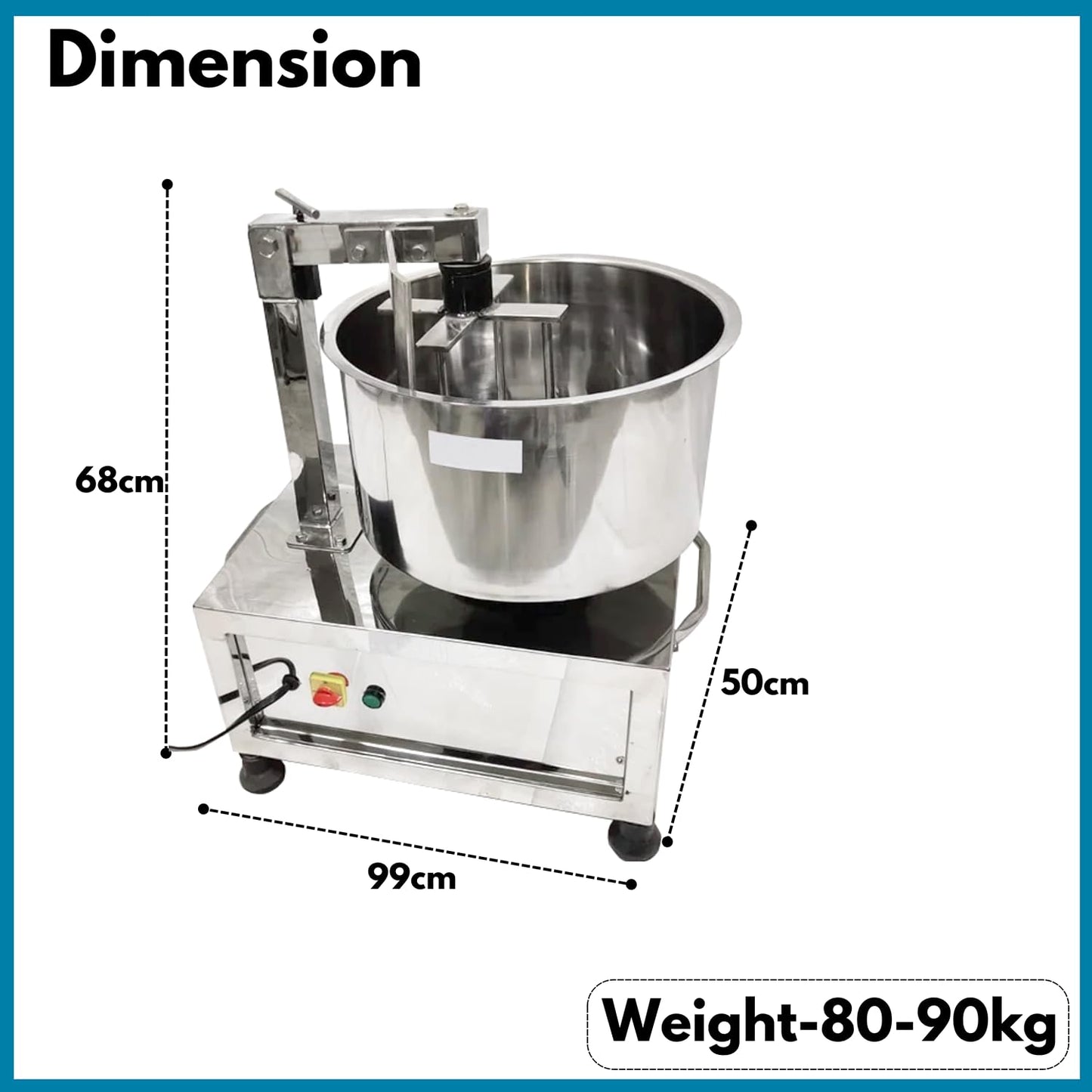 Swadesi Krafts 05 Kg Besan Mixing Machine With 0.5hp Motor B1