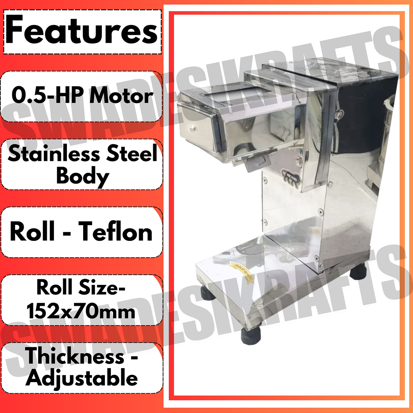 Swadesi Krafts 10 Kg Besan Mixing Machine With 1hp Motor A1