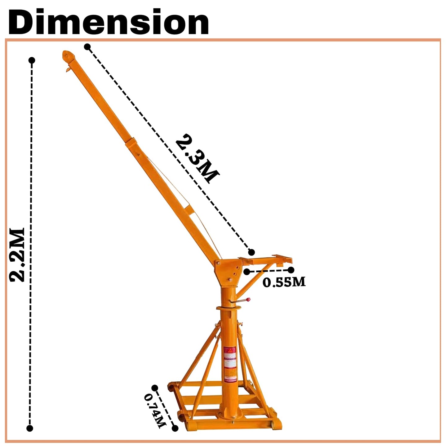 SWADESI KRAFT Electric Mini Lifting Crane 57-60kg with 360 Adjustable Frame | Mini Crane Scale 500kg B3