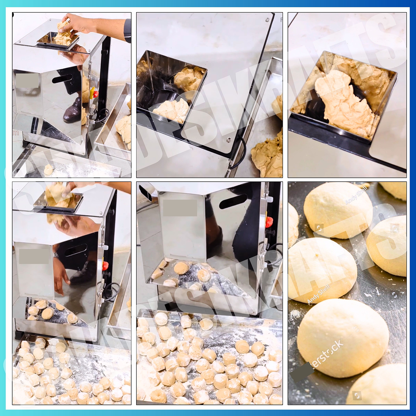 SWADESI KRAFTS Dough Ball Cutting Machine Stainless Steel Body with 0.5 Hp Motor Peda Making Machine Size 26”X15”X24” Inch (LXWXH) Used for to Cook, Home Like Chapatis