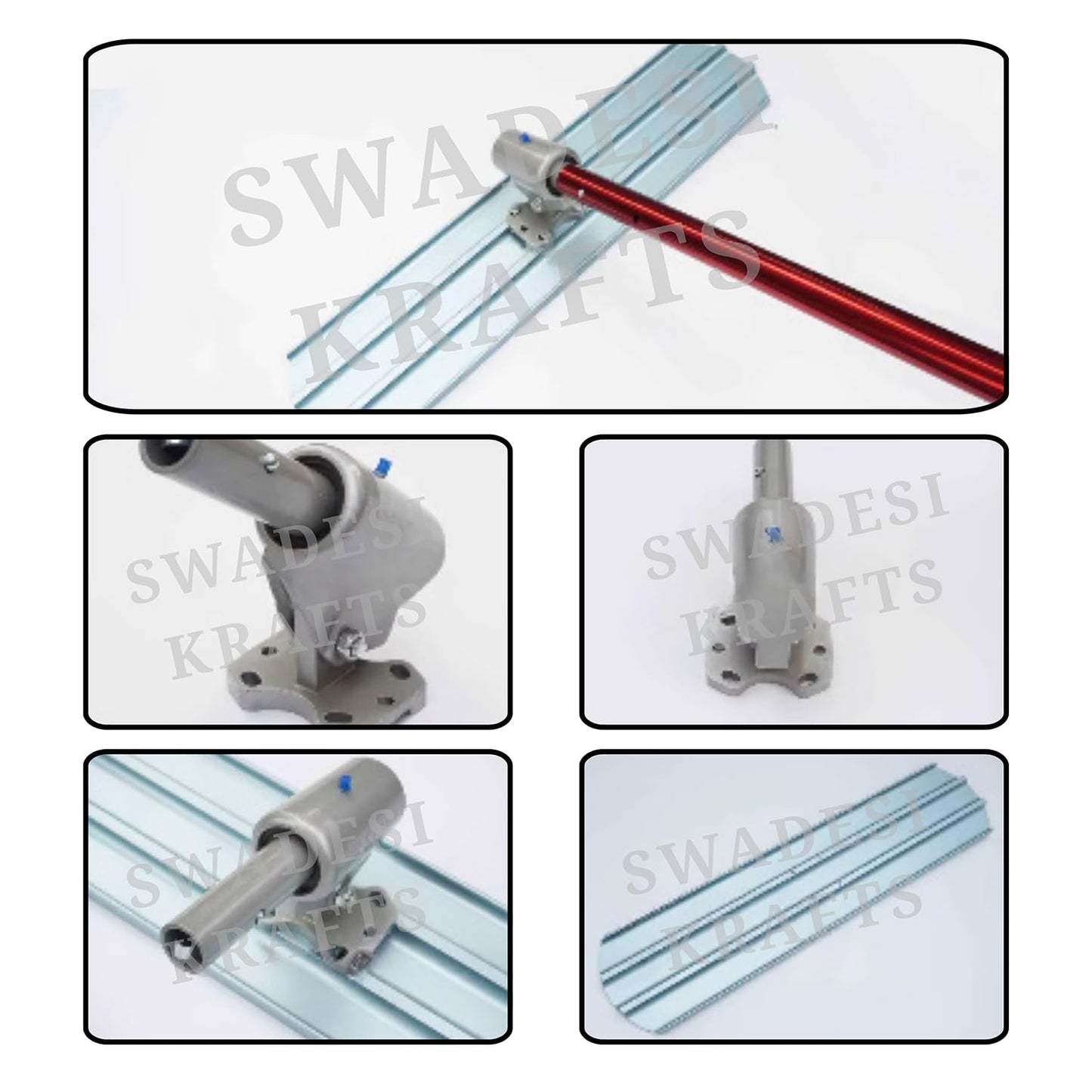 2 Meter Aluminium Blade | Concrete Surface Finishing Tool | Adjustable Handle | Heavy Duty Bull Floater for Construction Sites