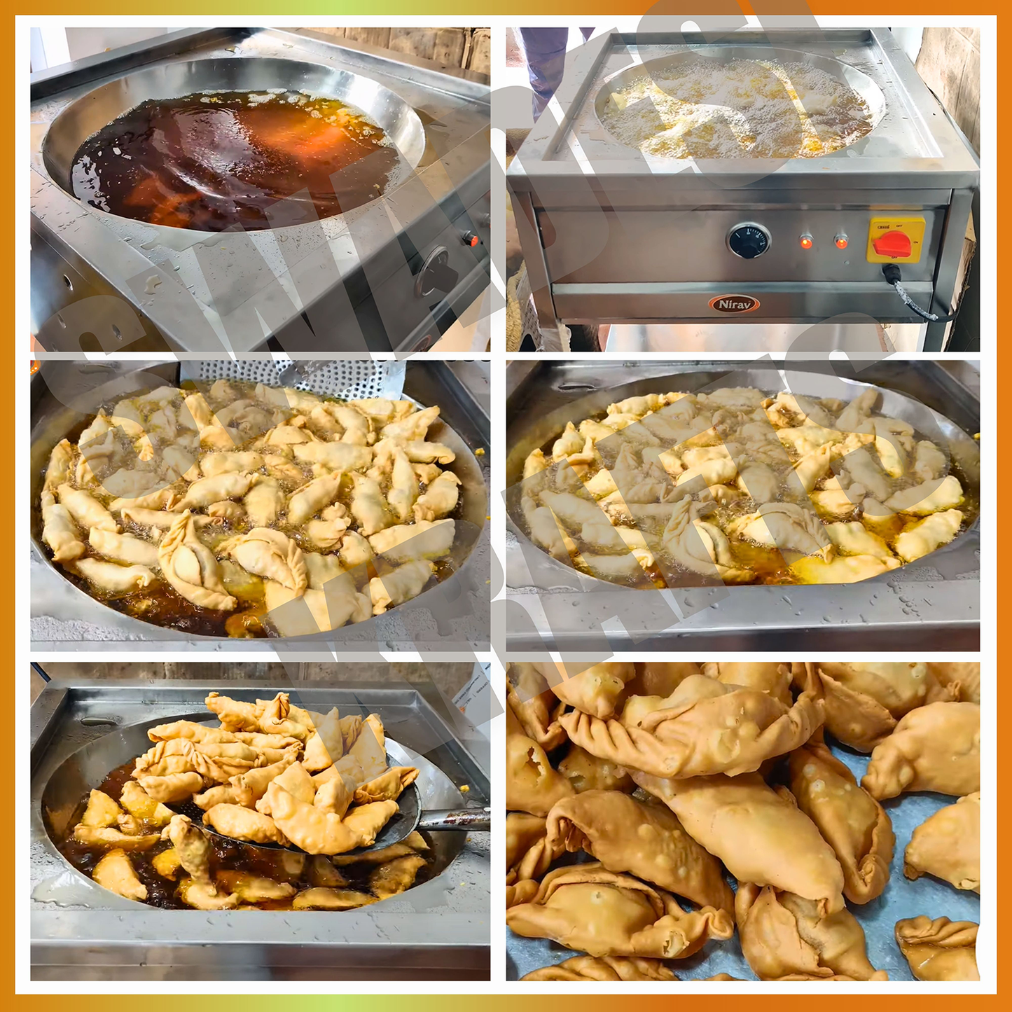 SWADESI KRAFTS Electric Kadai Commercial Stainless-Steel 202 Body With 3000 + 3000 Double Heater Commercial Fryer Electric Size 27”X27”X32” Inch (LXWXH) Used for Fry Like Samosa, Kachori