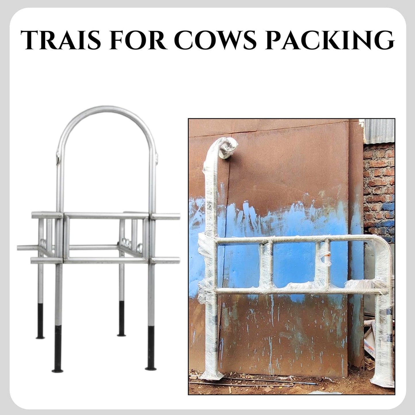 Cow Lifting Travis Heavy Duty | Animal Lifting Harness for Cow & Buffalo | Adjustable Steel Body Support for Veterinary & Dairy Farm Use