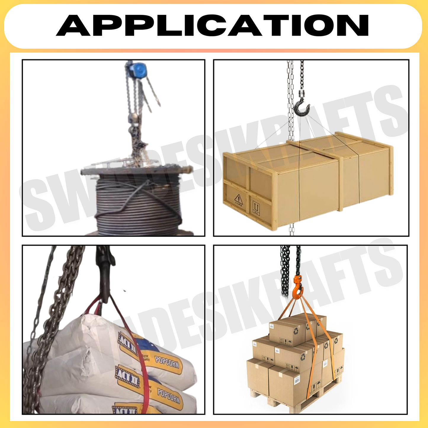 SWADESI KRAFTS P-Series Chain Pulley Block 5ton Capacity Heavy Duty Double Fall Working Height 3meter Manual Hand Chain 5mm Load Chain 10mm Chain Block For Material Movement Hand Operating Chain Block