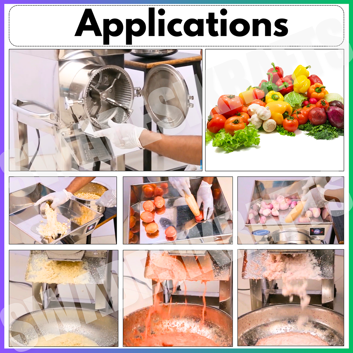 Swadesi Krafts Stainless Vegetable Gravy Machine with 2-Hp Motor | Gravy Machine for Hotel Industrial Machine for Wet Grinder Capacity-40kgHr. A2