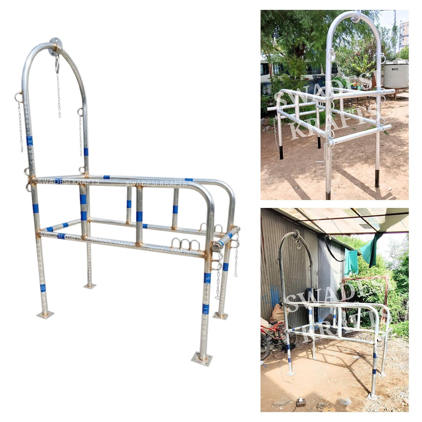 Cow Lifting Travis Heavy Duty | Animal Lifting Harness for Cow & Buffalo | Adjustable Steel Body Support for Veterinary & Dairy Farm Use